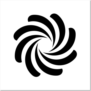 spiral circle Posters and Art